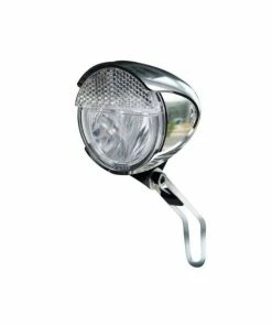 Trelock Bike-i Retro 15L LS583 LED-forlygte (15 Lux | Med Automatisk Parkeringslys | Krom)