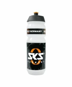 SKS Stor Vandflaske I Plast (750 Ml | Gennemsigtig Med SKS Logo)
