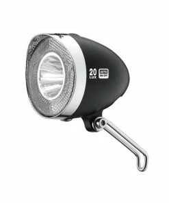 XLC Forlygte LED Retro (reflektor | 20 Lux | Switch | Parkeringslys | Sensor | Sort)