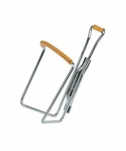 Zefal Vintage Flaskeholder Med Læder (krom)