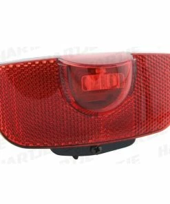 Busch-mueller B&m D-Toplight Permanent Batteri LED-baglygte (sort / Rød)