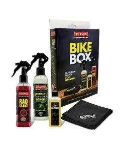 Atlantic Cykelboks Med Rengørings- Og Plejeprodukt (200 Ml / 200 Ml / 65 Ml)
